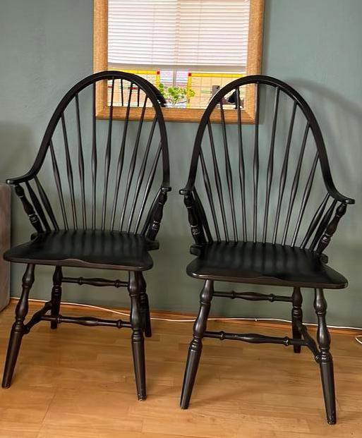 Vintage Windsor stoelen, Ophalen of Verzenden, Zo goed als nieuw, Hout