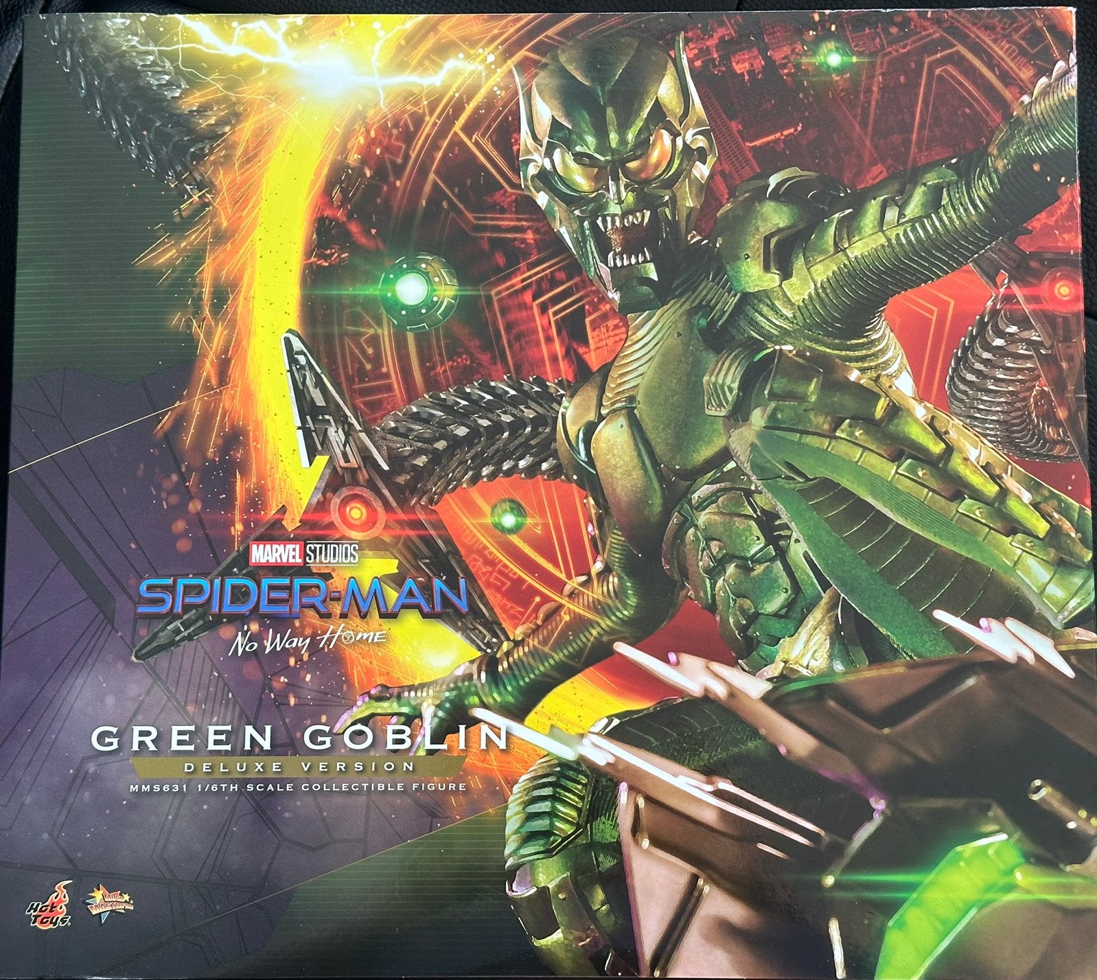 Hot Toys Green Goblin Deluxe Version MMS 631, Ophalen of Verzenden, Gebruikt, Actiefiguur of Pop