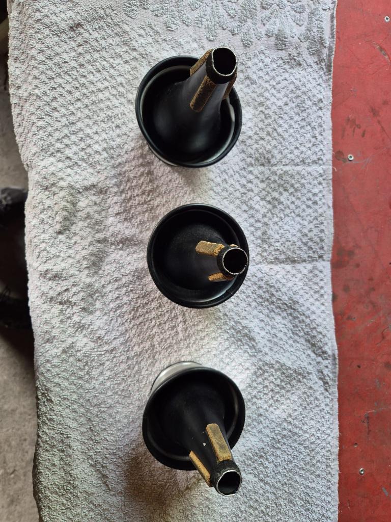 trompet dempers cup mute 3x, Ophalen of Verzenden, Gebruikt, Trompet