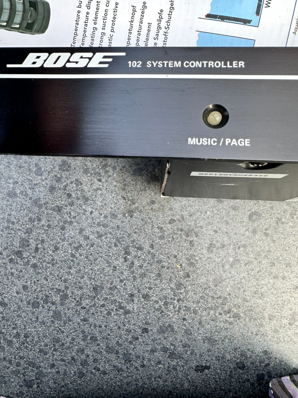 Bose 102 System Controller - Audio Processor, Overige merken, Ophalen of Verzenden, Minder dan 60 watt, Gebruikt