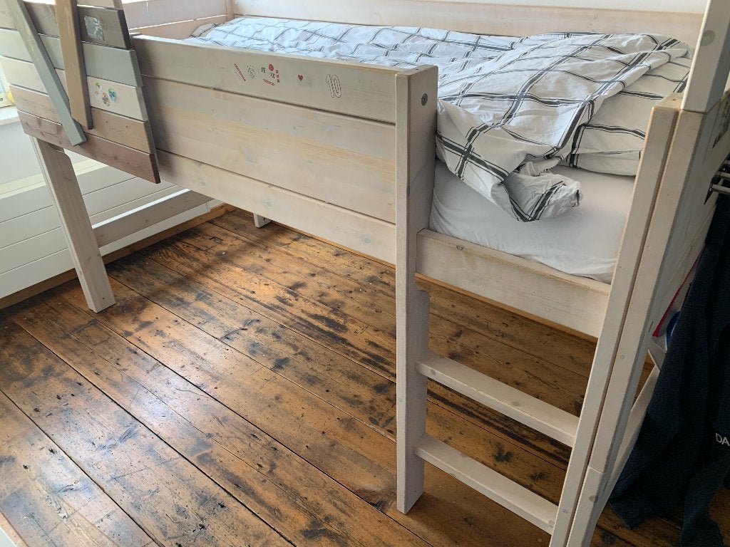 Life Time kinderbed (hoogslaper), Huis en Inrichting, Ophalen, 200 cm, Hout, Verstelbaar