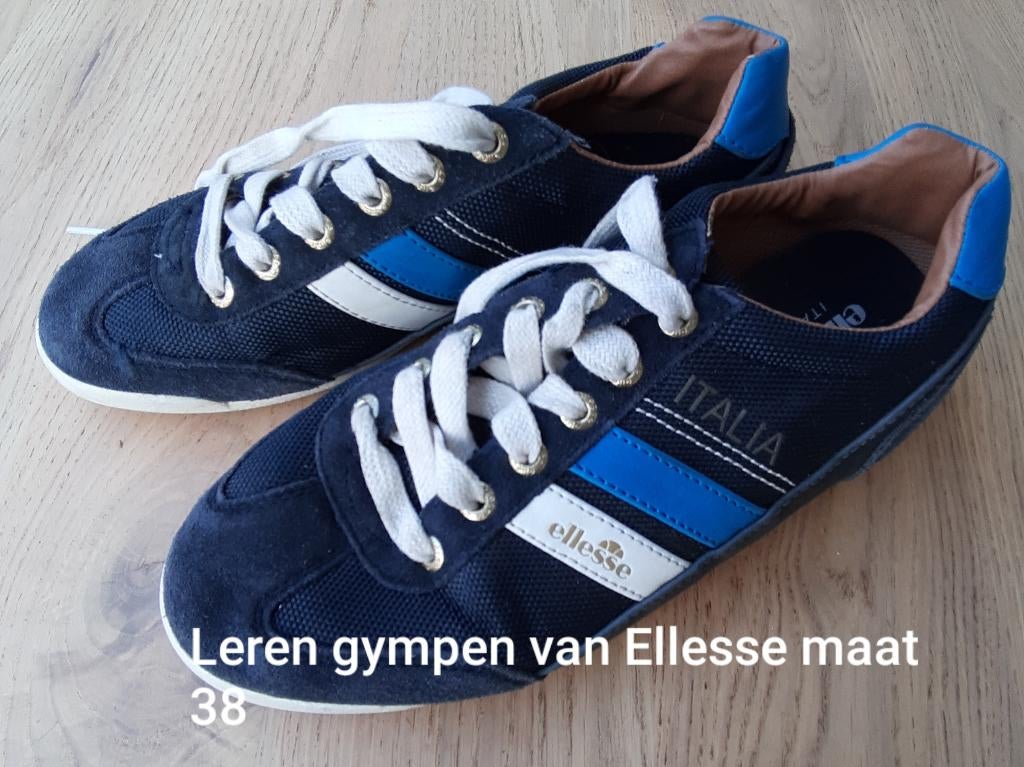 Blauwe leren gympen van Ellesse maat 38, Blauw, Sportschoenen, Zo goed als nieuw, Ellesse