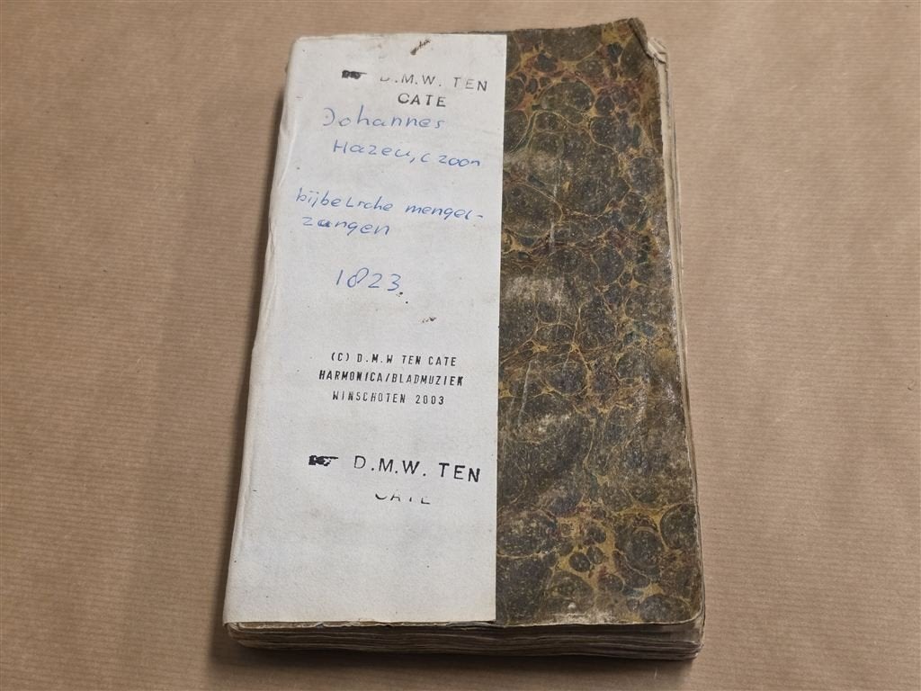 Bijbelsche Mengel-Zangen 1823 — Zeldzaam Zangboek, Ophalen of Verzenden