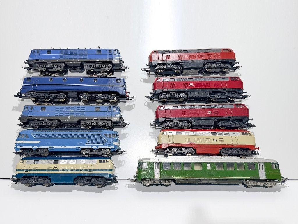 LIMA: set van 7 diesel- en 3 E-loks voor H0-spoor, Hobby en Vrije tijd, Ophalen, Gebruikt, Analoog, Lima