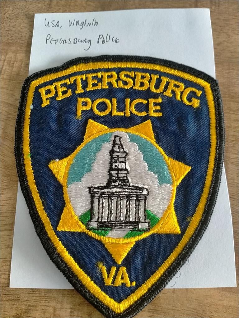 USA , Virginia , Petersburg Police , Patch, Verzenden, Overige soorten, Amerika, Embleem of Badge