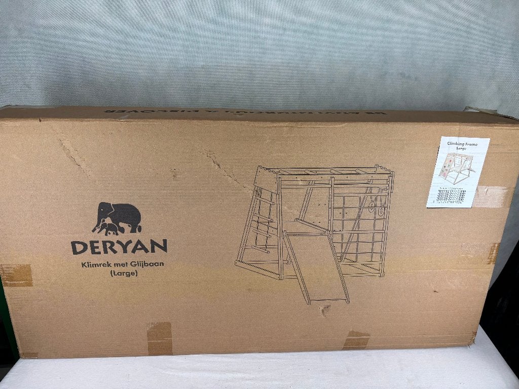 DERYAN Luxe Houten Speelklimrek met Glijbaan & Klimwand, Nieuw, Ophalen of Verzenden, Marithaime 8 6662 WD Elst Nederland, DERYAN B.V.