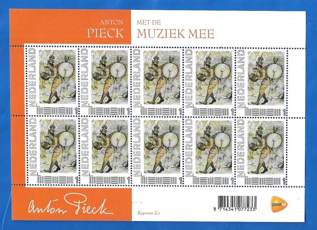 NVPH 2751 Anton Pieck - Met de Muziek Mee 2012, Verzenden, Na 1940, Postfris