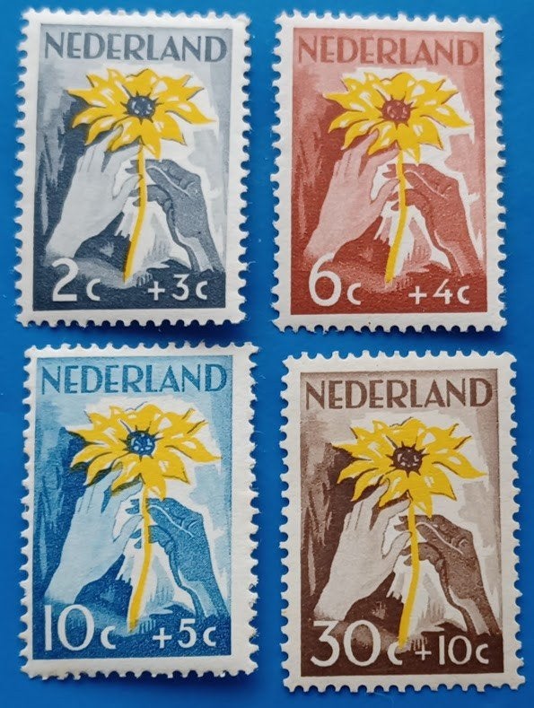 NVPH 538-541 NIWIN-zegels - 1949  Zonnebloem, Verzenden, Na 1940, Postfris
