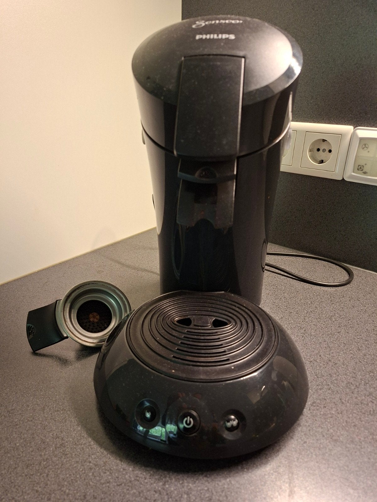 Philips Senseo Koffiezetapparaat Zwart, Witgoed en Apparatuur, Koffiezetapparaten, Koffiepads en cups, Gebruikt, Koffiemachine
