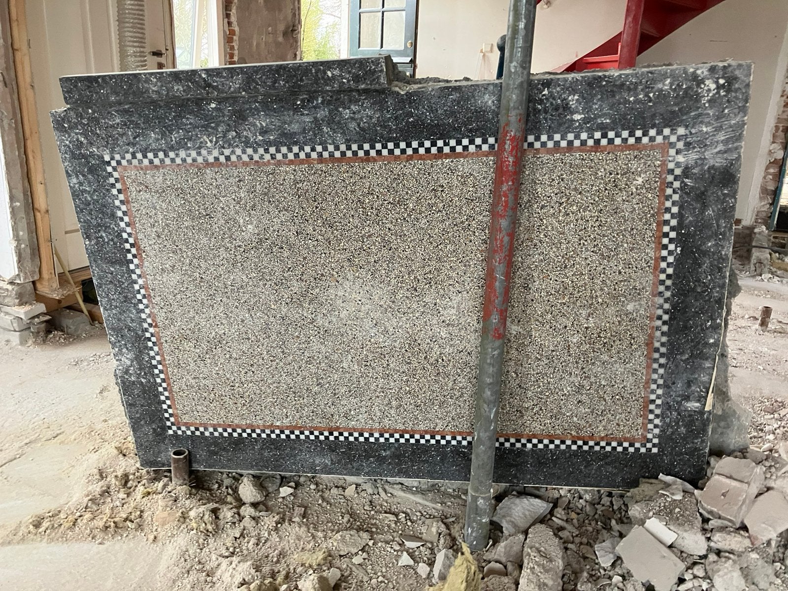 Granieten vloer voor toilet, Doe-het-zelf en Verbouw, Ophalen, Overige materialen, 30 cm of meer, Gebruikt