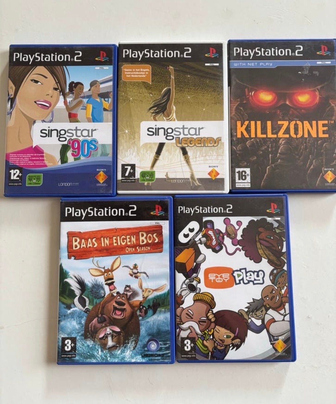 PlayStation 2 Games: Singstar, Killzone, Baas in Eigen Bos, Ophalen, Muziek, Gebruikt, Eén computer