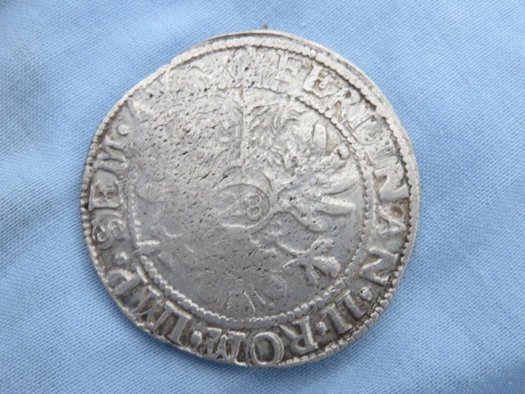 Bodemvondst - 28 stuivers in zilver - Emden - 17e eeuw, Vóór koninkrijk, Zilver, Losse munt, Overige waardes