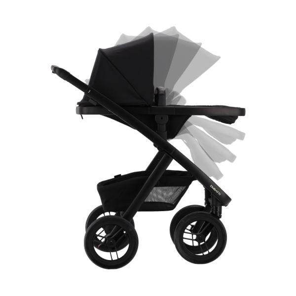 Dubatti Two Kinderwagen met adapters en regenscherm, Overige merken, Gebruikt, Ophalen of Verzenden, Combiwagen