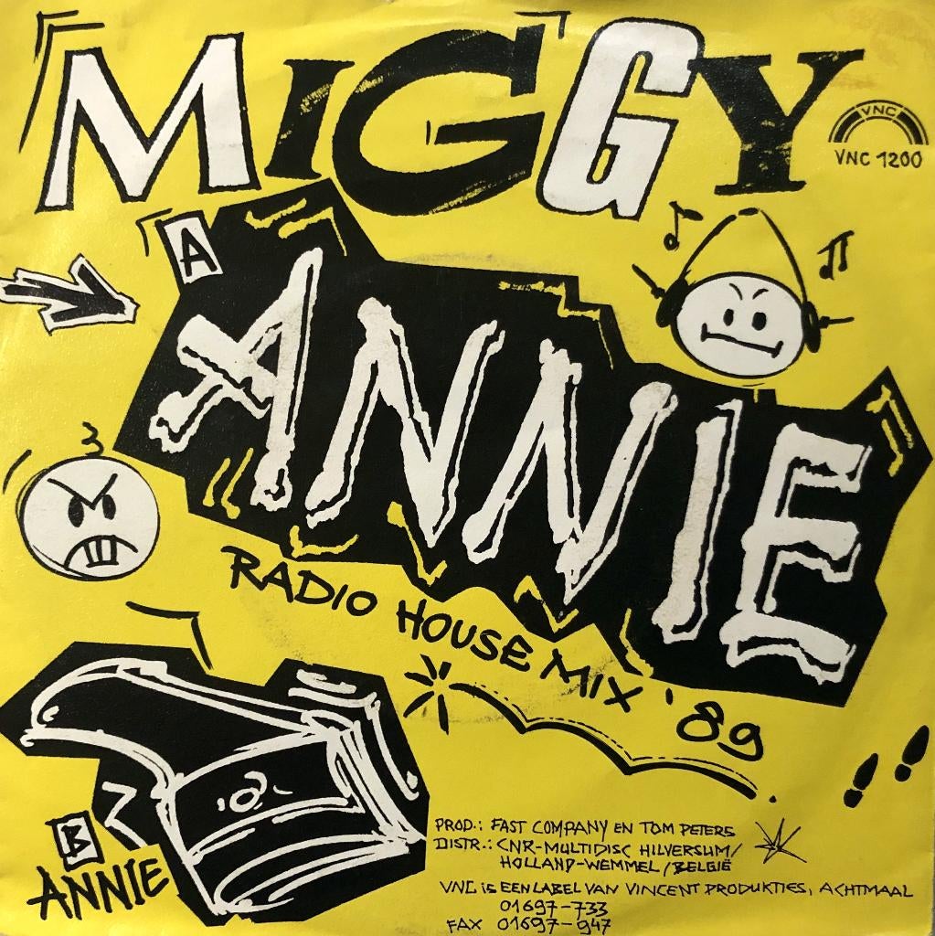 1989    Miggy    Annie (Radio House Mix '89)  , Verzenden, 7 inch, Single, Zo goed als nieuw