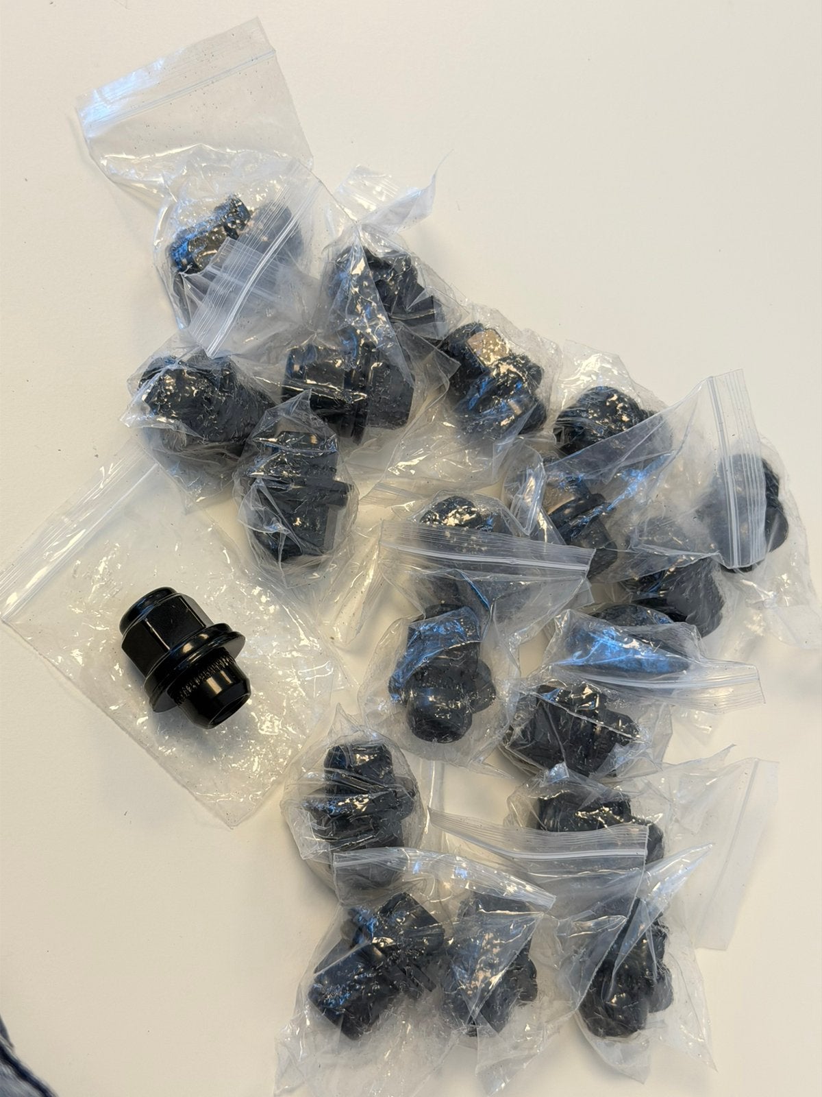 20x Wielmoeren glans ZWART M12x1.5 Toyota Honda Mazda Kia, Ophalen of Verzenden, B, H, H