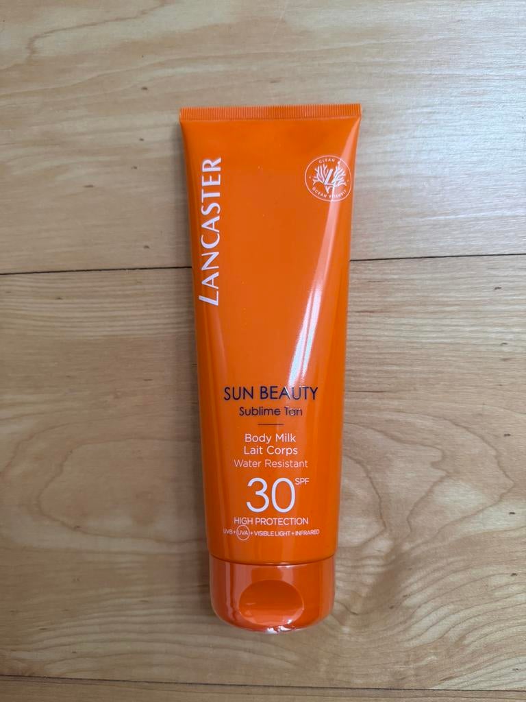Zonnebrand  creme Lancaster Sun Beauty 30 SPF NIEUW, Ophalen of Verzenden, Nieuw, Gehele gezicht