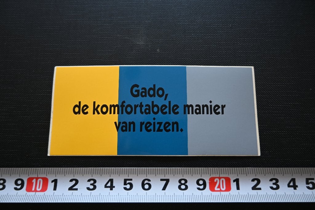 sticker gado de komfortabele manier van reizen *, Ophalen, Zo goed als nieuw