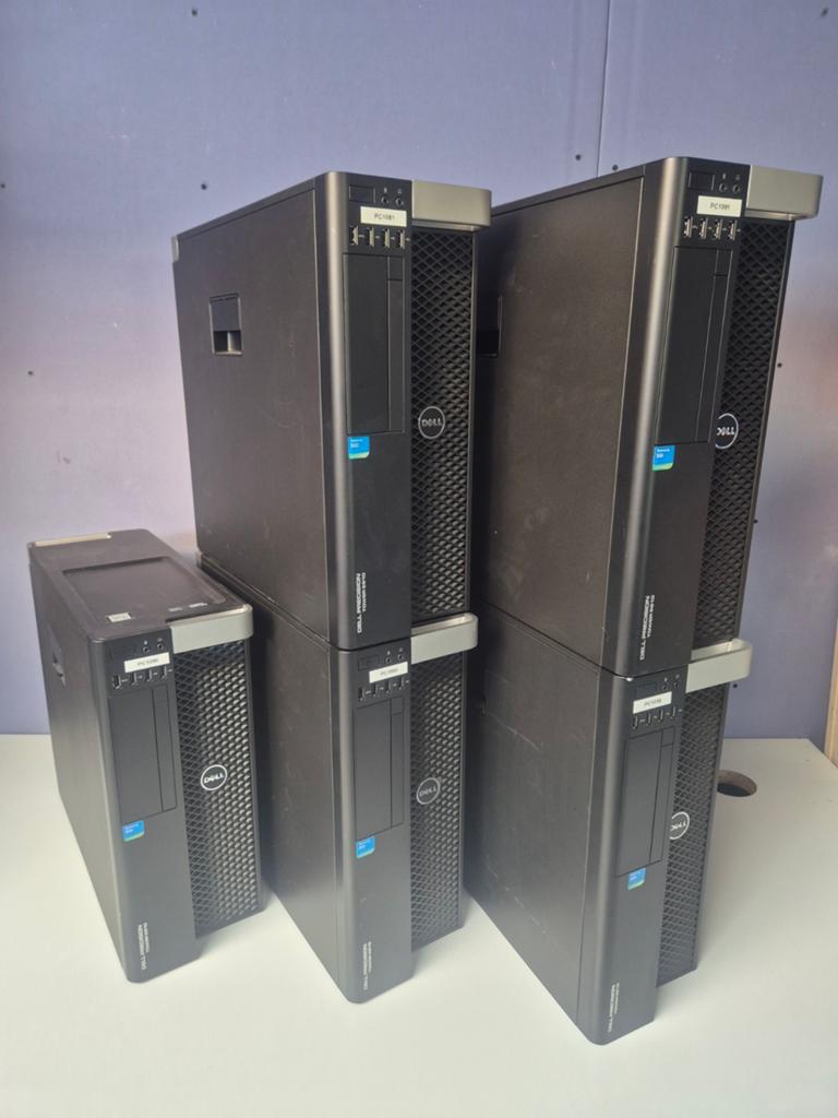 Partij Dell Precision Workstations (5x 5810, 1x 3630), Computers en Software, Desktop Pc's, Ophalen, Gebruikt, 32 GB, Intel Xeon