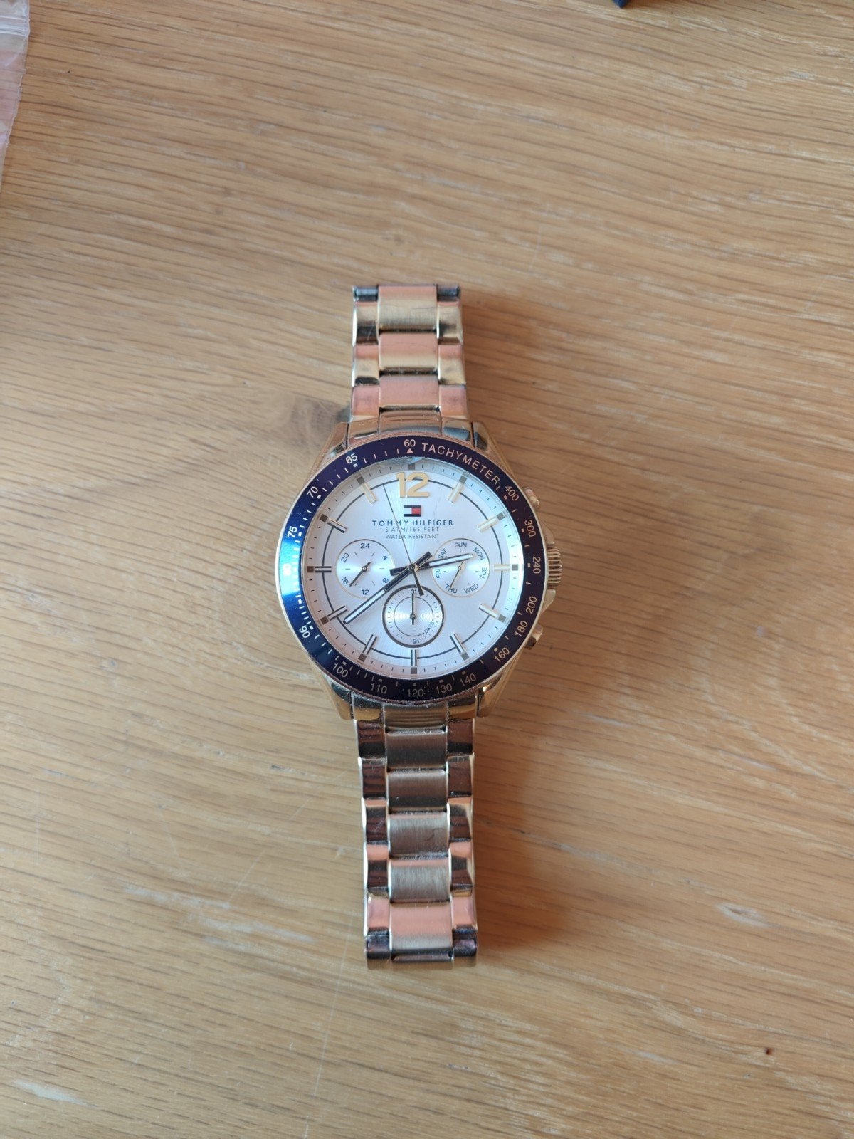 Tommy Hilfiger horloge - Werkt nog, lichte krasjes, Staal, Gebruikt, Staal, Polshorloge