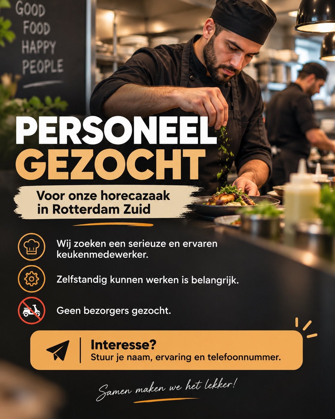 Ervaren keukenmedewerker gezocht – Rotterdam Zuid, Overige niveaus, Starter, Overige vormen