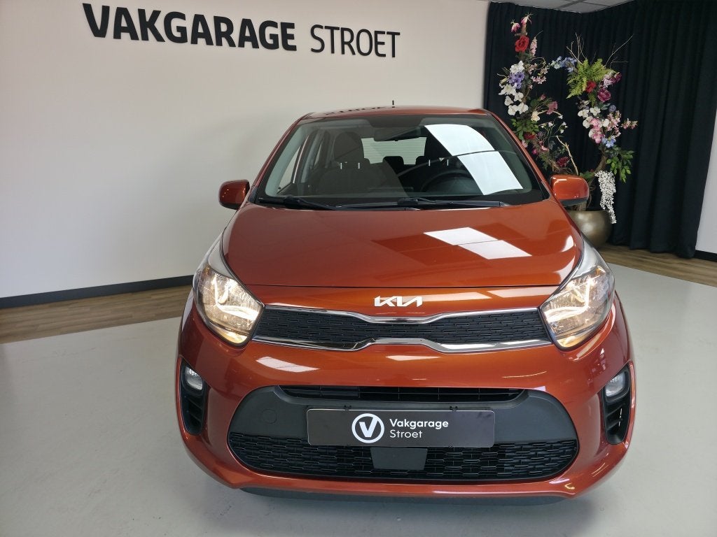 Kia Picanto 1.0 DPi Comf.L | cruise | ac | zwart LMV | BT |, Auto's, Stof, Gebruikt, Overige kleuren, Origineel Nederlands