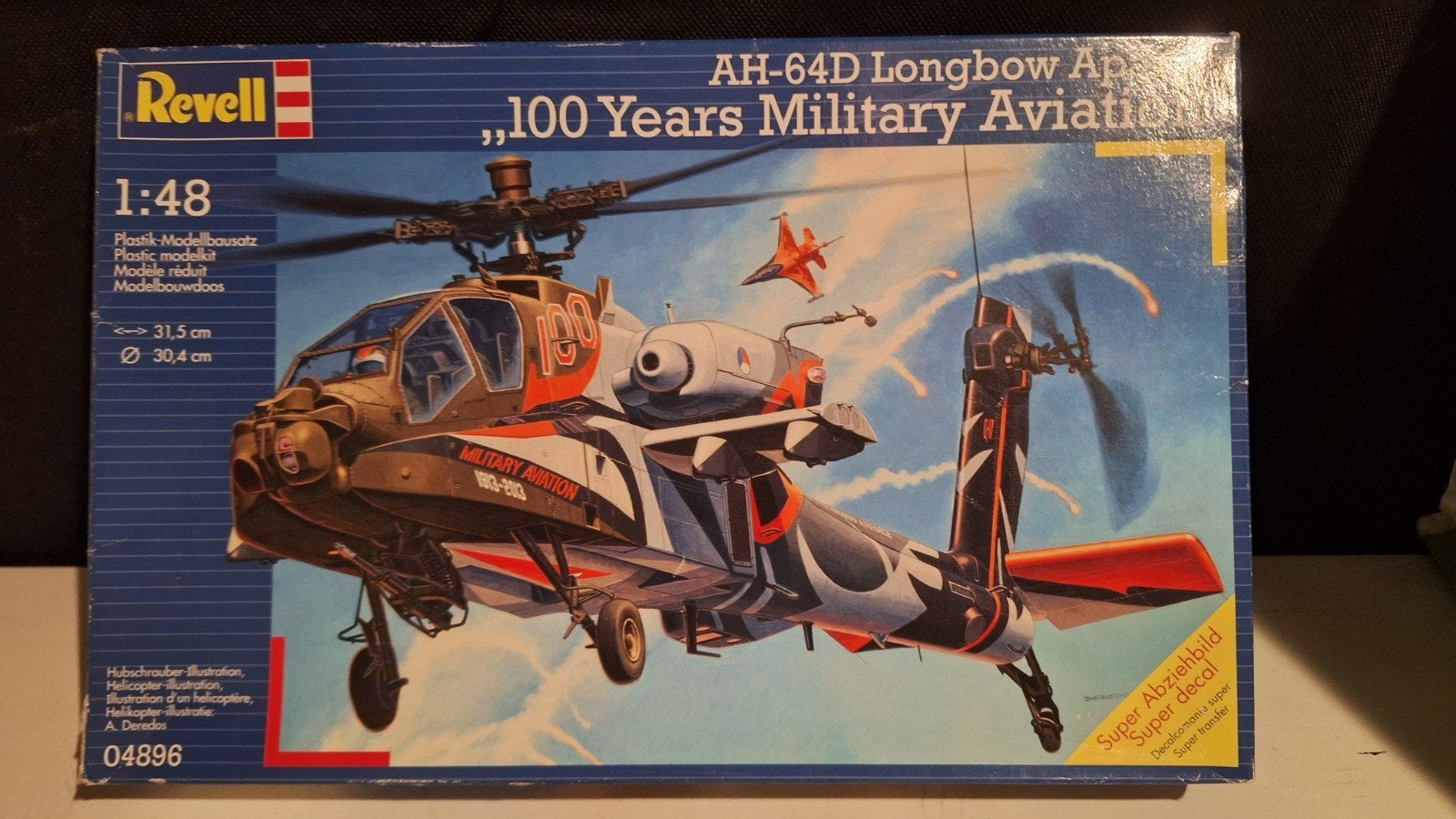 Revell 04896 Apache Demo 100 Years Military Aviation 1:48, Ophalen of Verzenden, Zo goed als nieuw, Groter dan 1:72, Revell