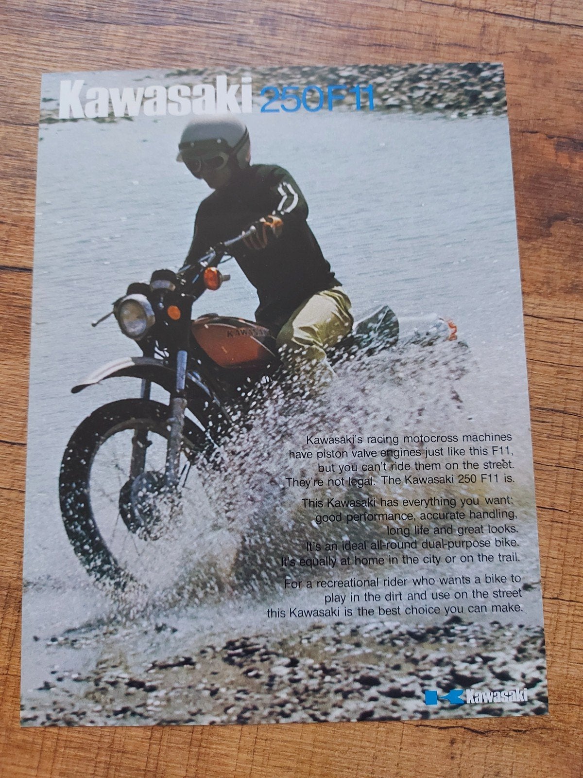Kawasaki 250 F11 motor folder Engelstalig, Motoren, Handleidingen en Instructieboekjes, Ophalen of Verzenden, Kawasaki
