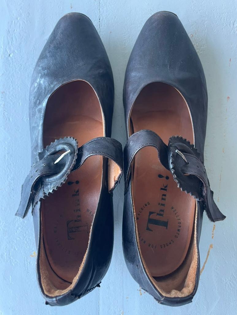 Schoenen van Think! maat 38,5., Verzenden, Zwart, Ballerina's, Zo goed als nieuw