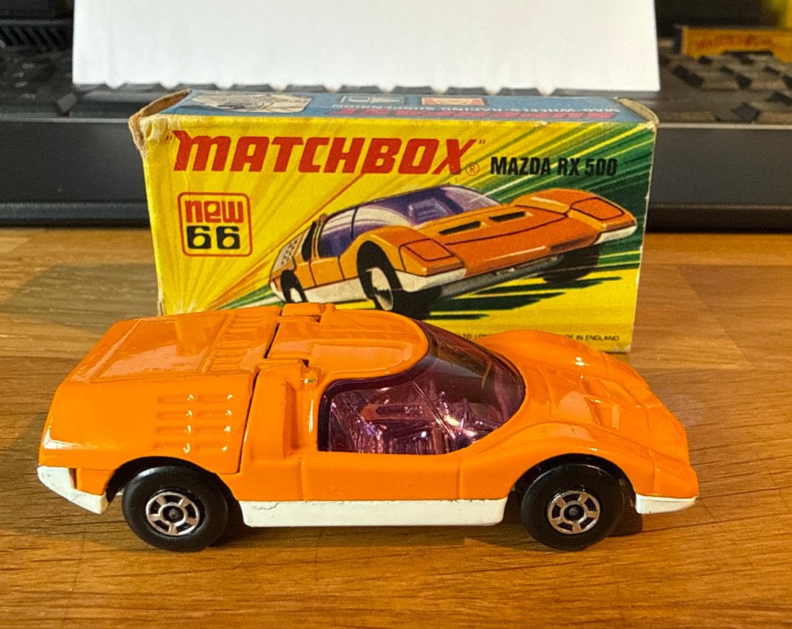 Matchbox superfast 66 Mazda RX 500 in originele doos, Ophalen of Verzenden, Zo goed als nieuw, Auto