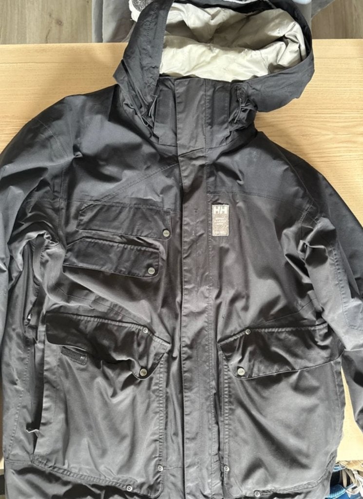 Helly Hansen Helly Tech Jacket Grey Black Size L, Ophalen, Gedragen, Maat 48/50 (M), Zwart