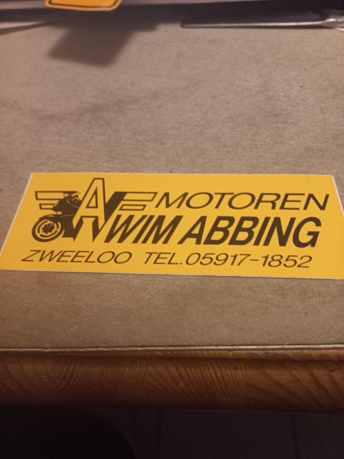 AE Motoren Wim Abbing - ZWEELOO, Verzamelen, Ophalen of Verzenden