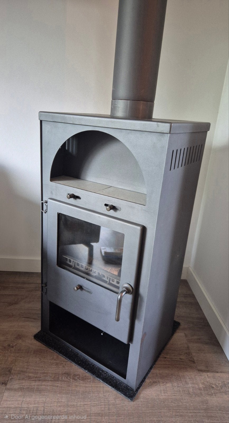 Gebruikte Houthaard met Pijp - Klaar voor een Nieuw Huis, Ophalen, Gebruikt, Vrijstaande haard, Houthaard