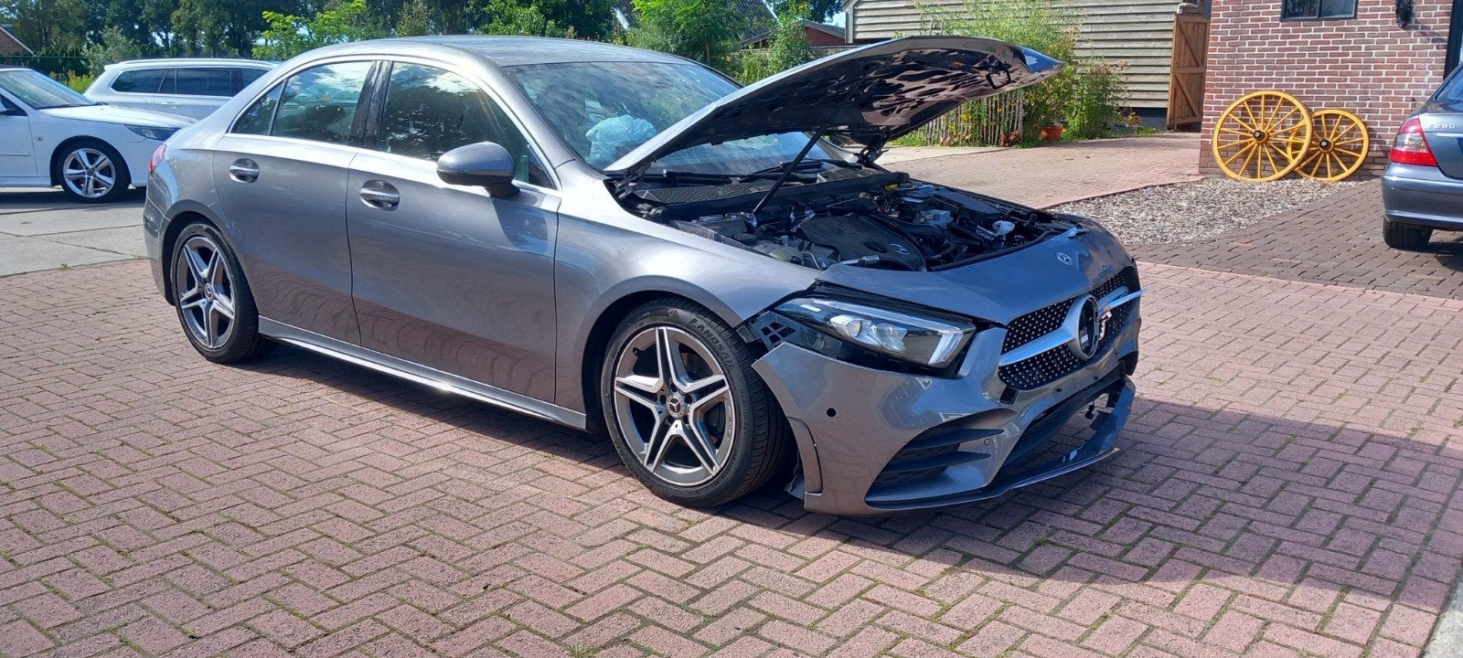 Mercedes A200 Amg  Sedan Automaat, Mercedes-Benz, Sedan, Zilver of Grijs, Benzine