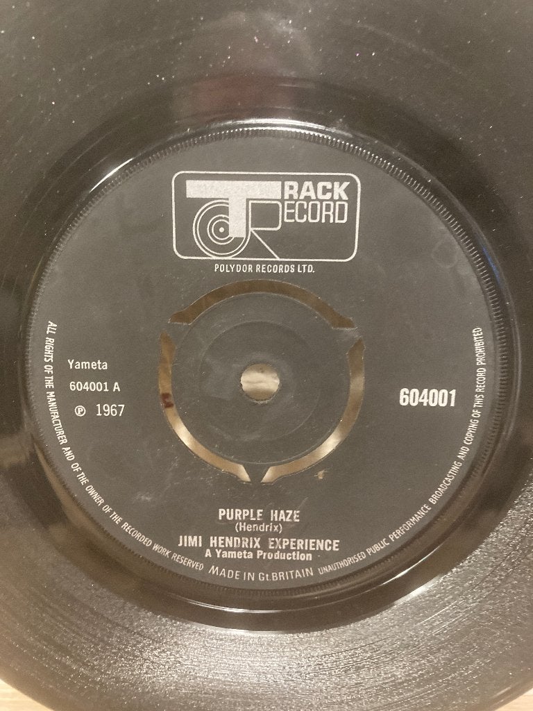 Jimi Hendrix UK purple haze 51st anniversary UK single, Ophalen of Verzenden, Gebruikt, 7 inch, Pop