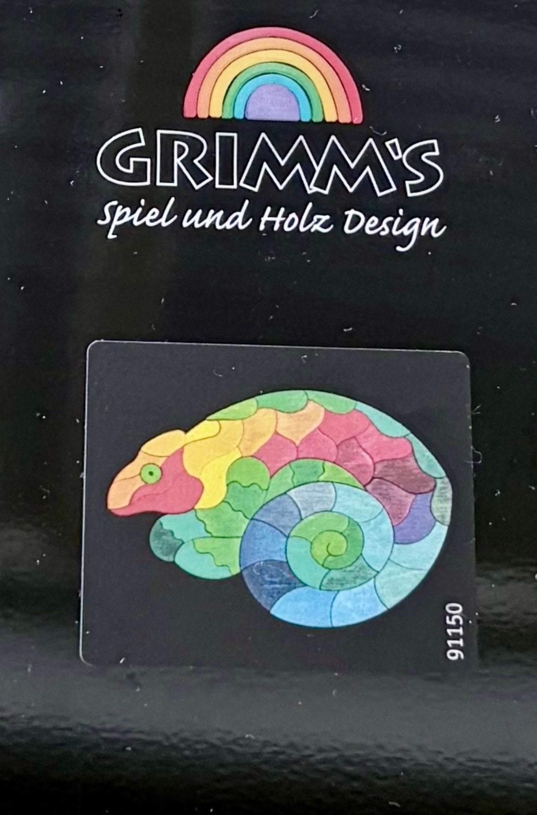 Grimms magneet puzzel Cameleon, Kinderen en Baby's, Speelgoed | Houten speelgoed, Ophalen of Verzenden, Zo goed als nieuw, Overige typen