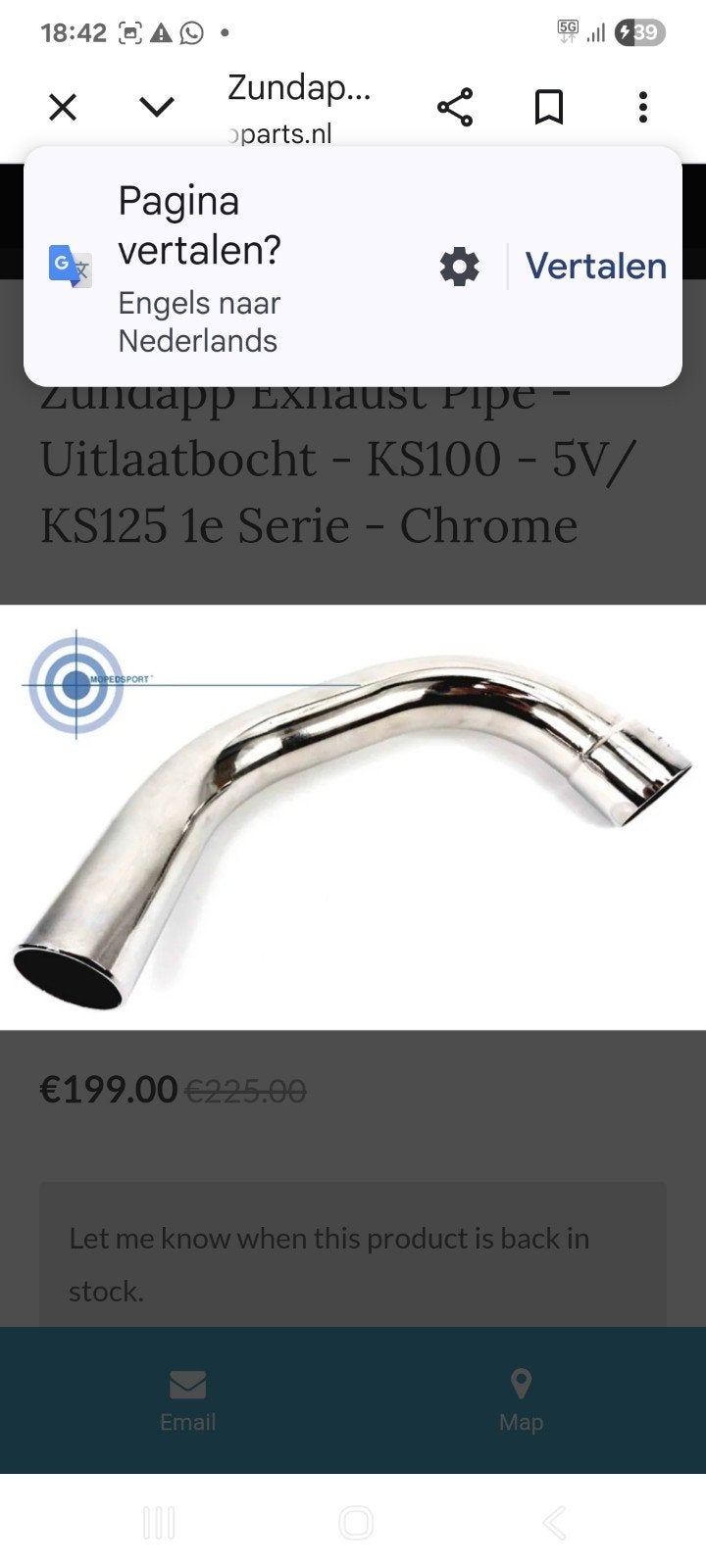 te koop gevraagd uitlaat bocht ks 125 waterkoeling, Ophalen of Verzenden