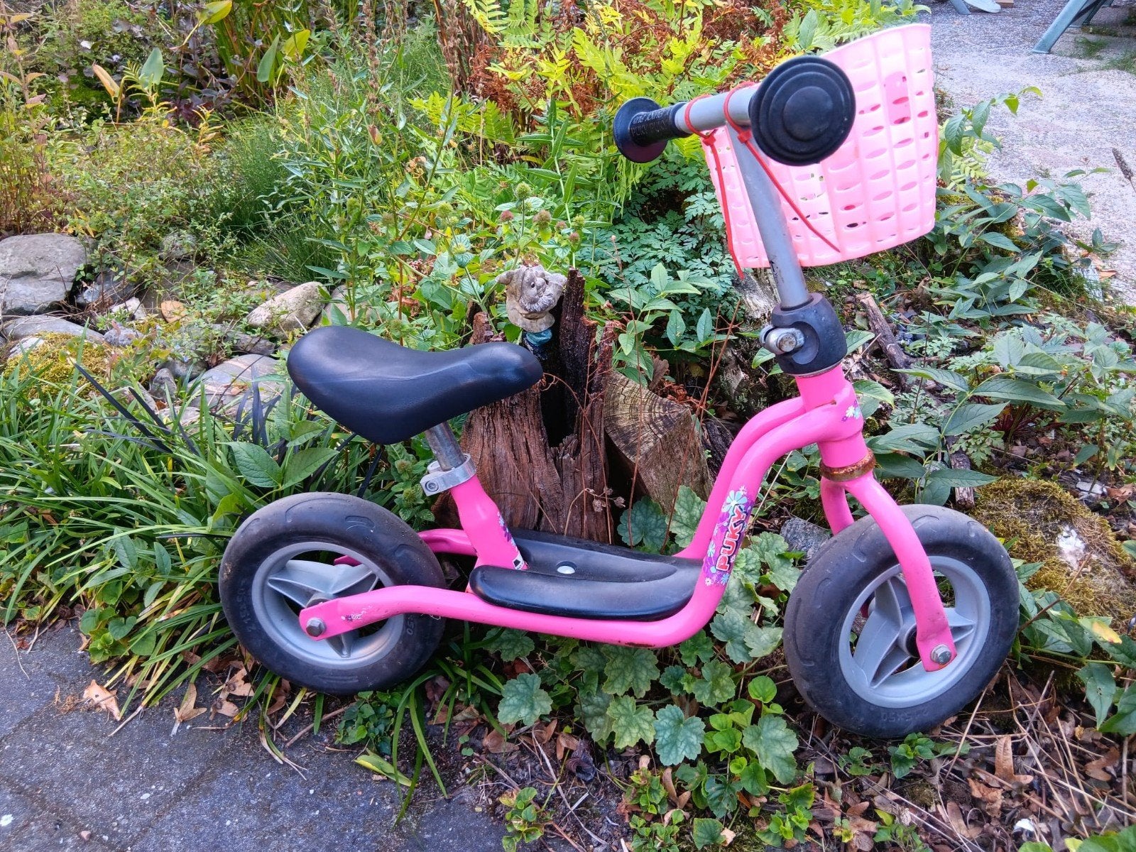 roze loopfiets met mandje, Ophalen, Gebruikt, Loopfiets