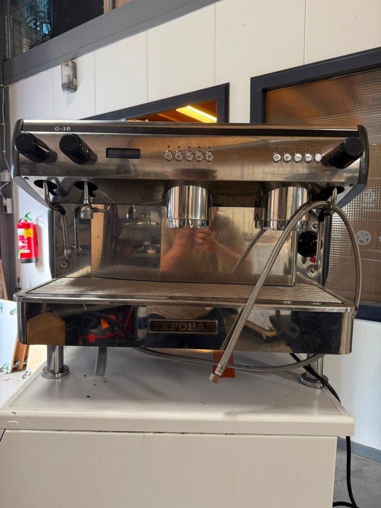 Expobar G-10 2-Groeps Espressomachine, Witgoed en Apparatuur, Koffiezetapparaten, Zo goed als nieuw, Gemalen koffie, Koffiebonen