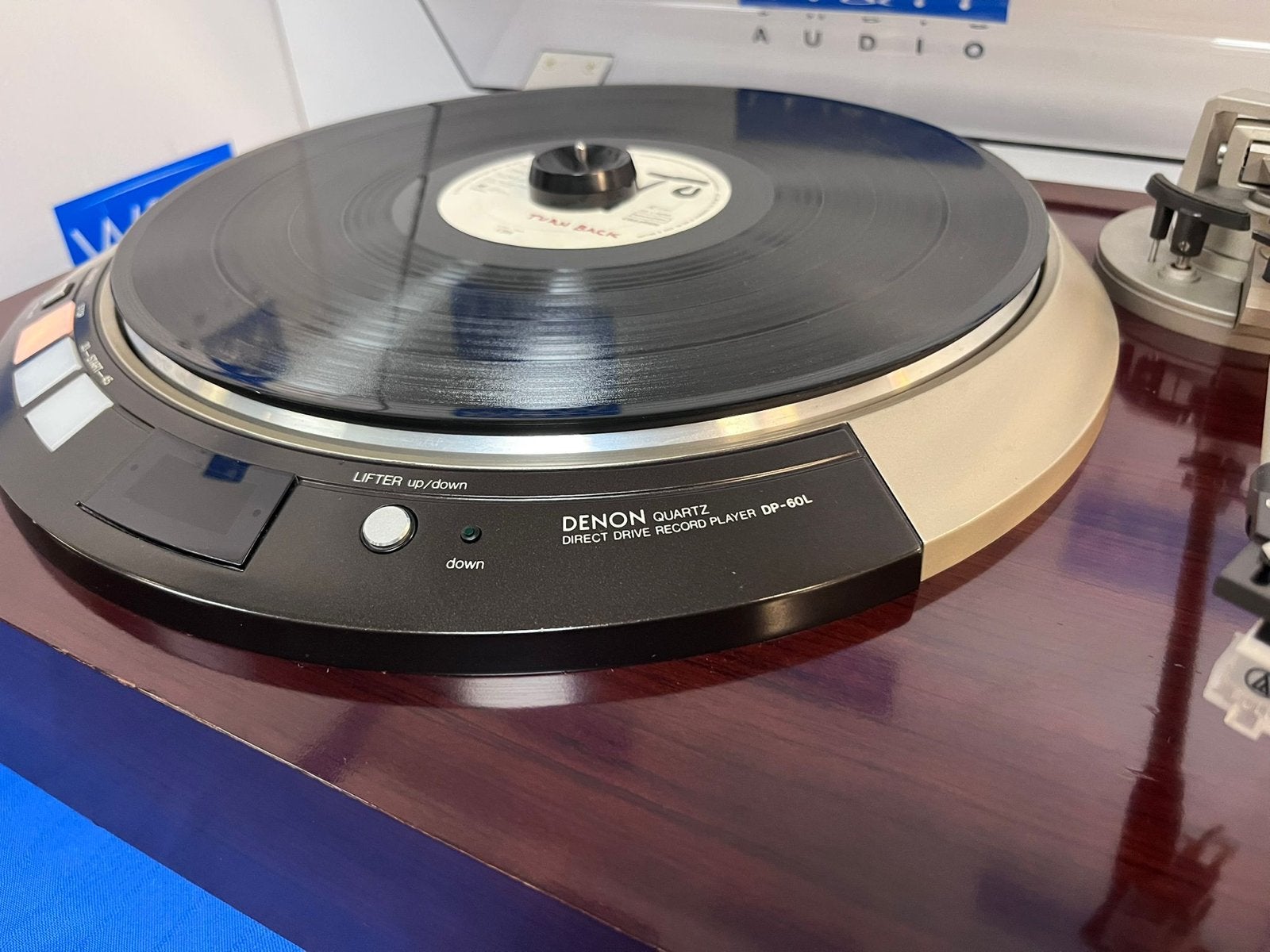 Denon DP-60L Direct-Drive Platenspeler - Hoogglans Hout, Overige merken, Gebruikt, Automatisch, .