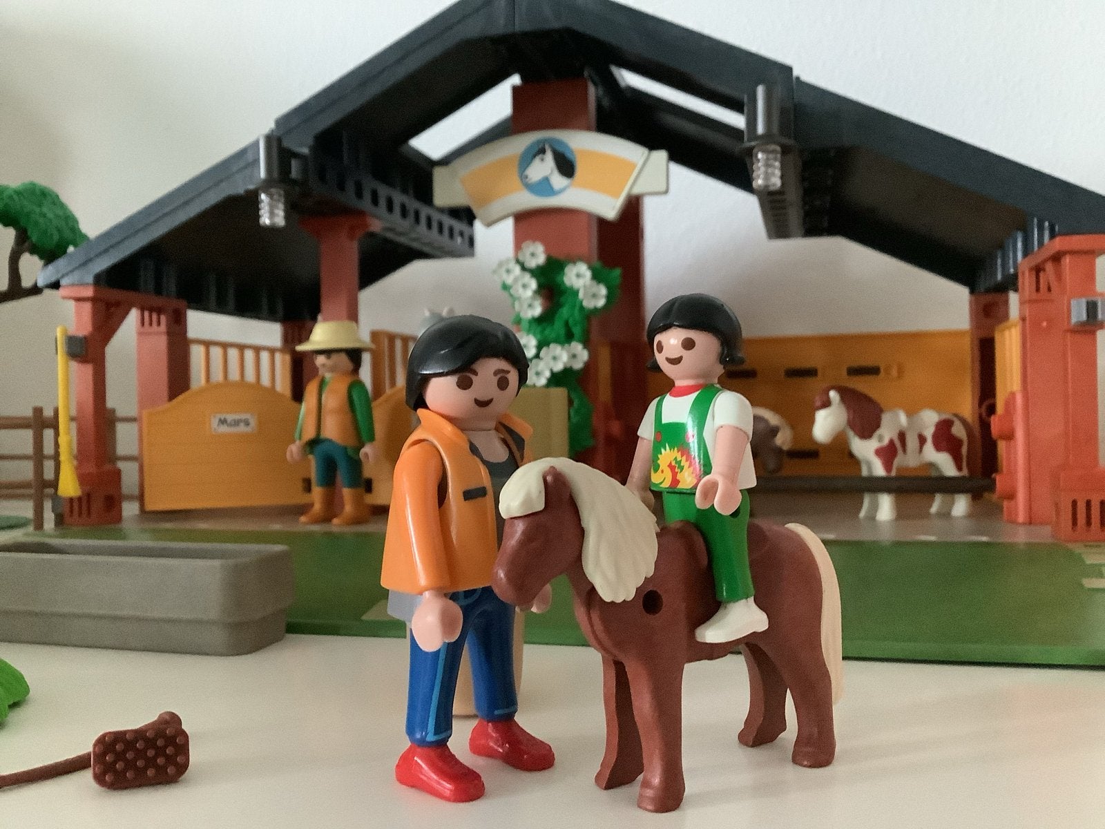Playmobil Pony Ranch met figuren en accessoires, Ophalen of Verzenden, Zo goed als nieuw, Jongen of Meisje