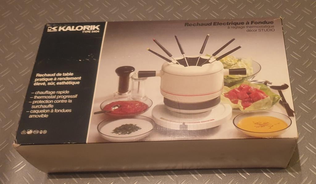 Kalorik fondue set zgan, Witgoed en Apparatuur, Fonduesets, Ophalen of Verzenden, Zo goed als nieuw, Brander, Fondueset