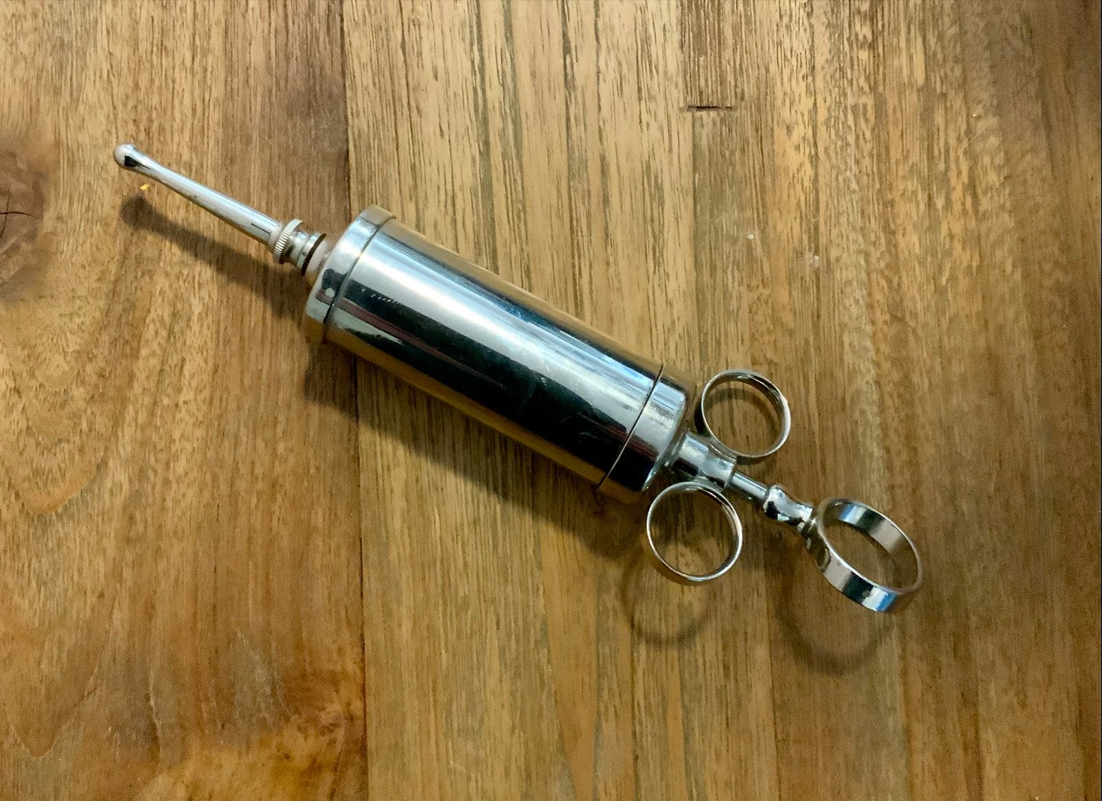 Vintage metalen oorspuit (Schimmelbusch spuit), Ophalen of Verzenden