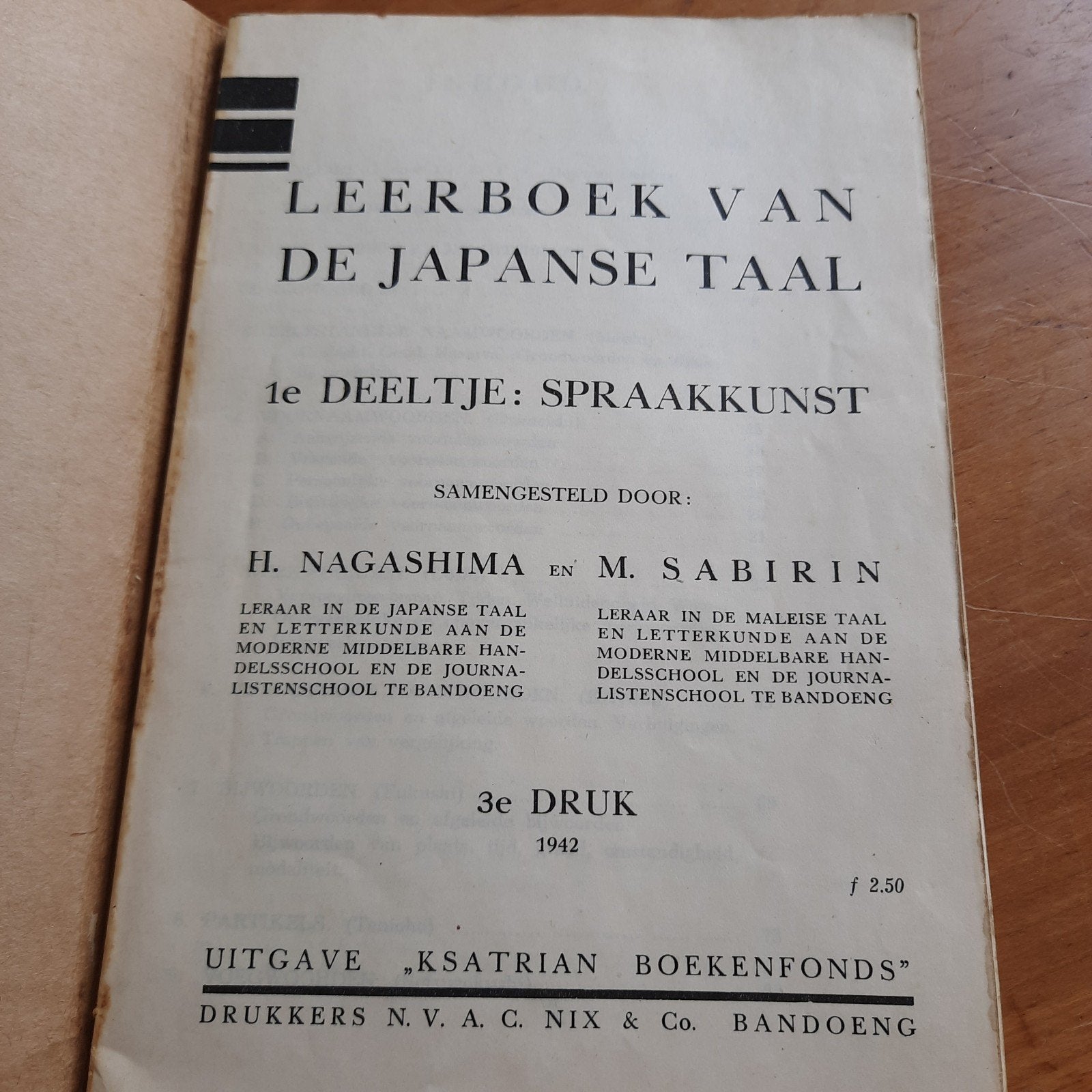 Leerboek van de Japanse Taal 1942 WO2 WW2, Antiek en Kunst, Antiek | Boeken en Bijbels, Verzenden