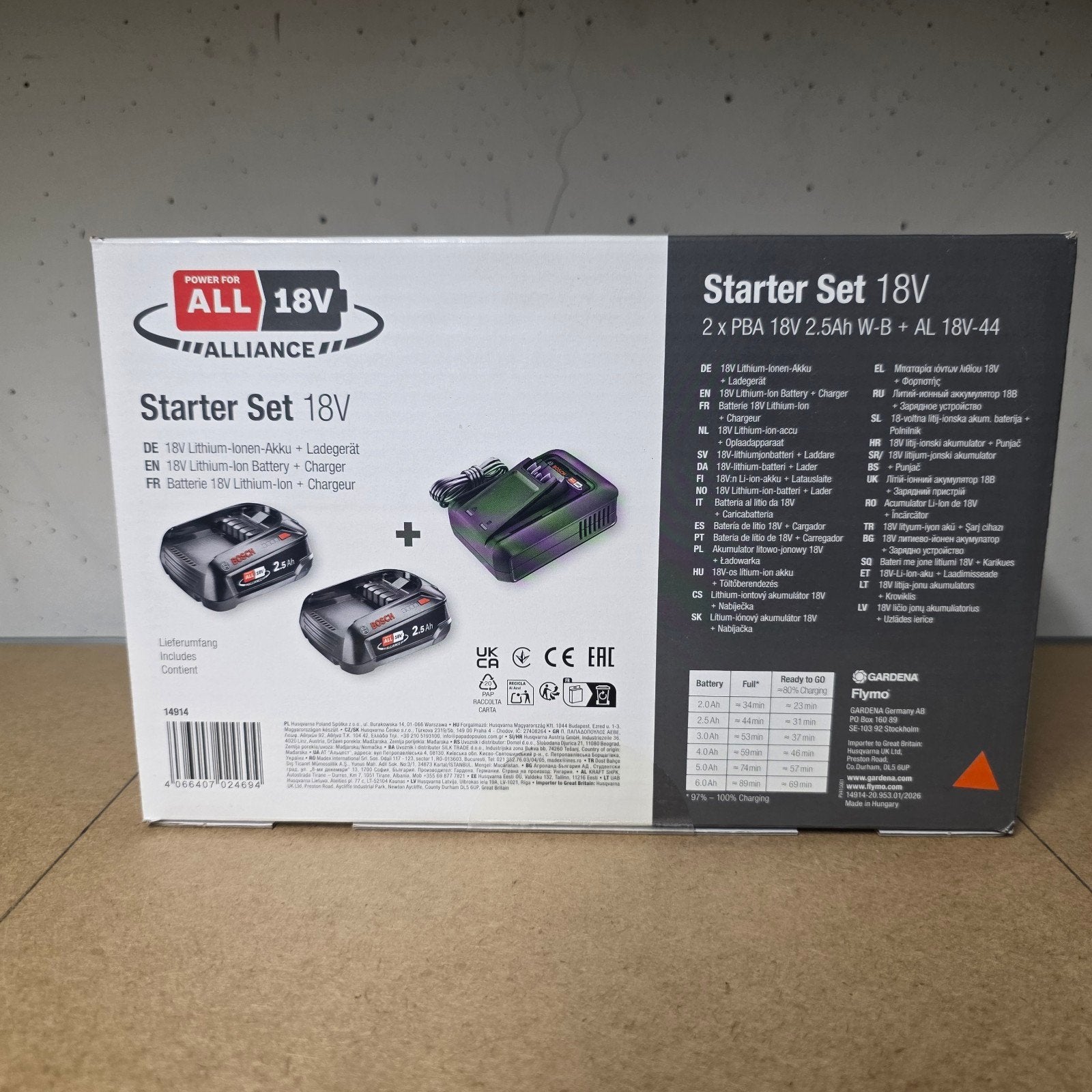 Bosch Power for All 18V Starter Set - 2x 2.5Ah Accu + Lader, Doe-het-zelf en Verbouw, Gereedschap | Boormachines, Ophalen of Verzenden