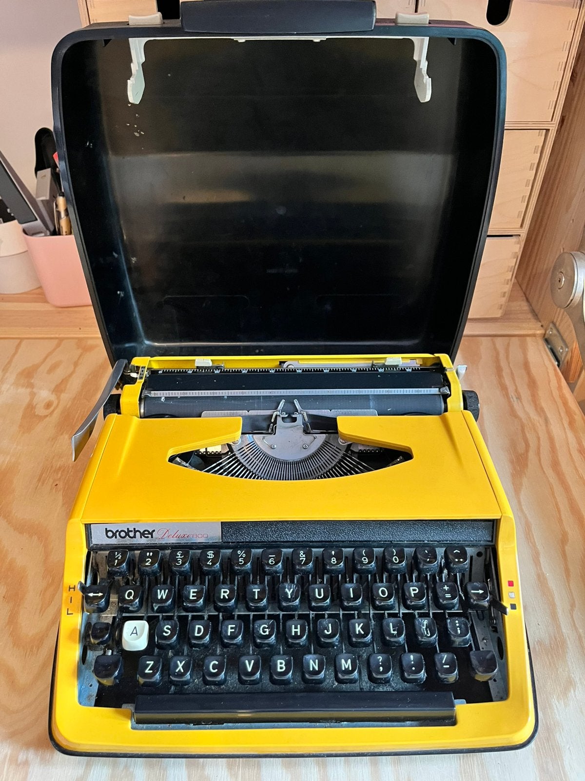 Vintage Brother Deluxe800 typmachine, Diversen, Typemachines, Ophalen, Gebruikt