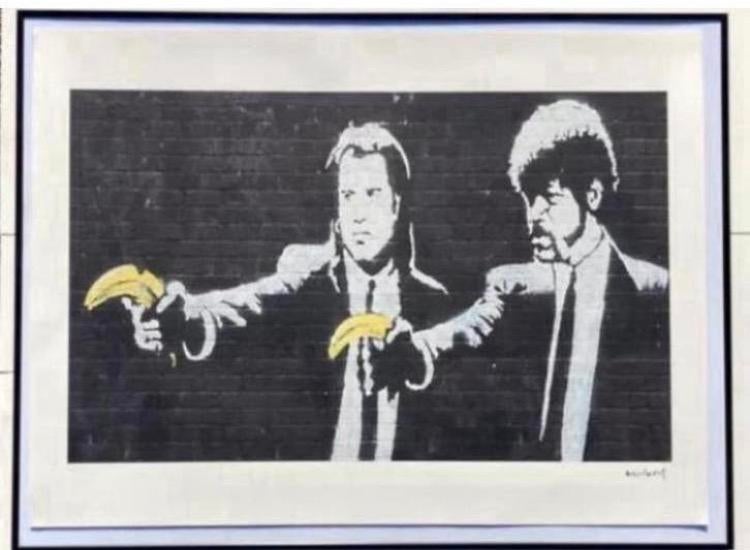 BANKSY : grootformaat lithografie 56 bij 76 cm, Ophalen of Verzenden