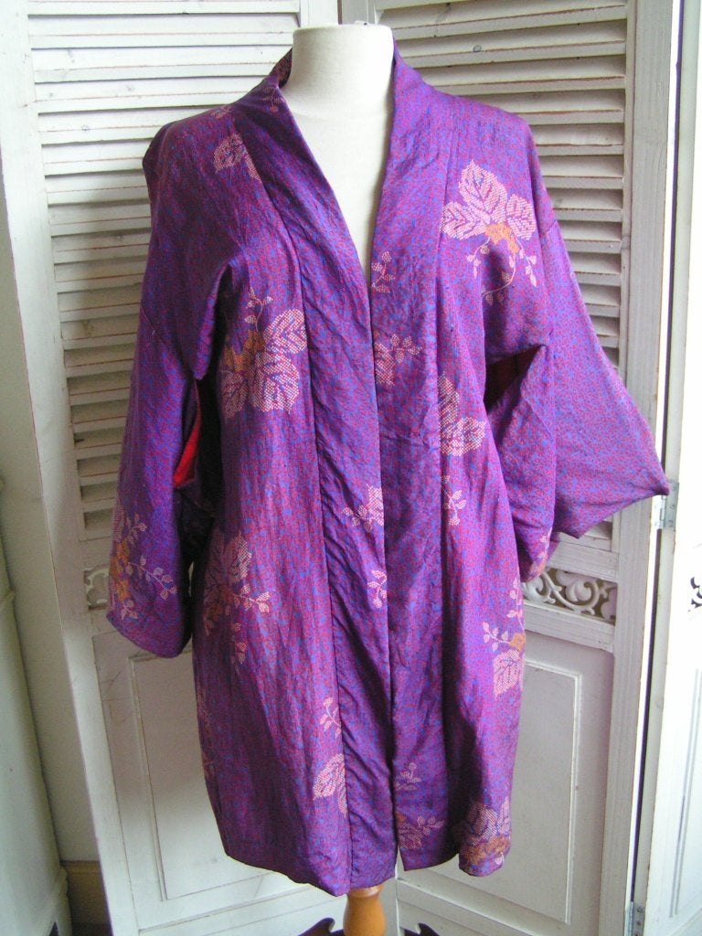 antieke japanse kimono maat XL nr DD 347, Ophalen of Verzenden, Dames