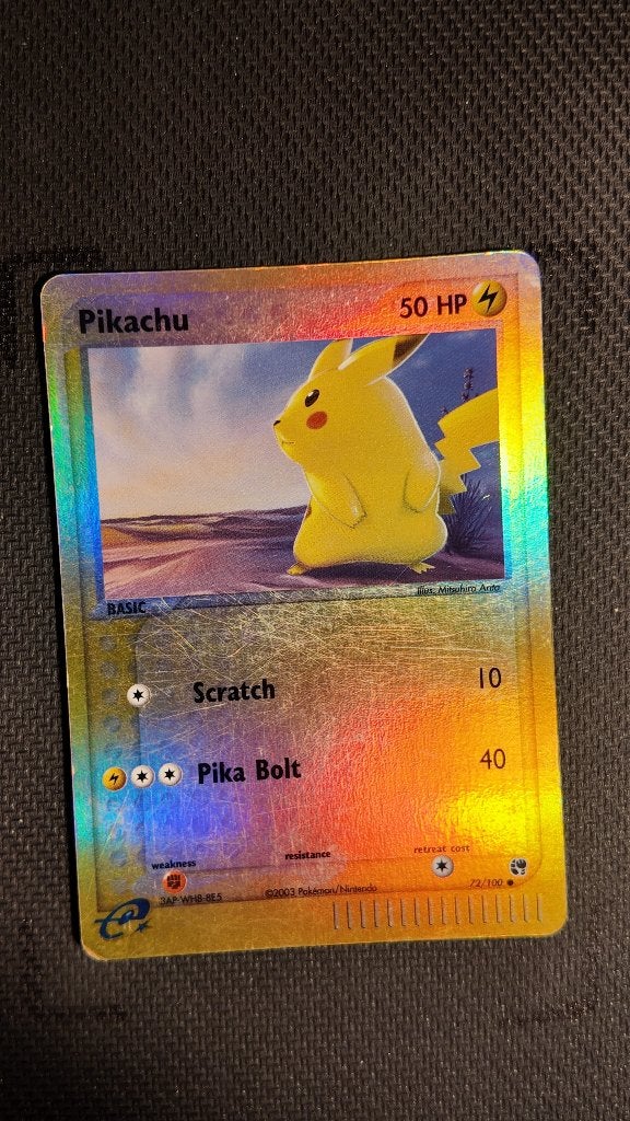Pikachu 72 Sandstorm | Pokemon kaart, Ophalen, Losse kaart, Foil