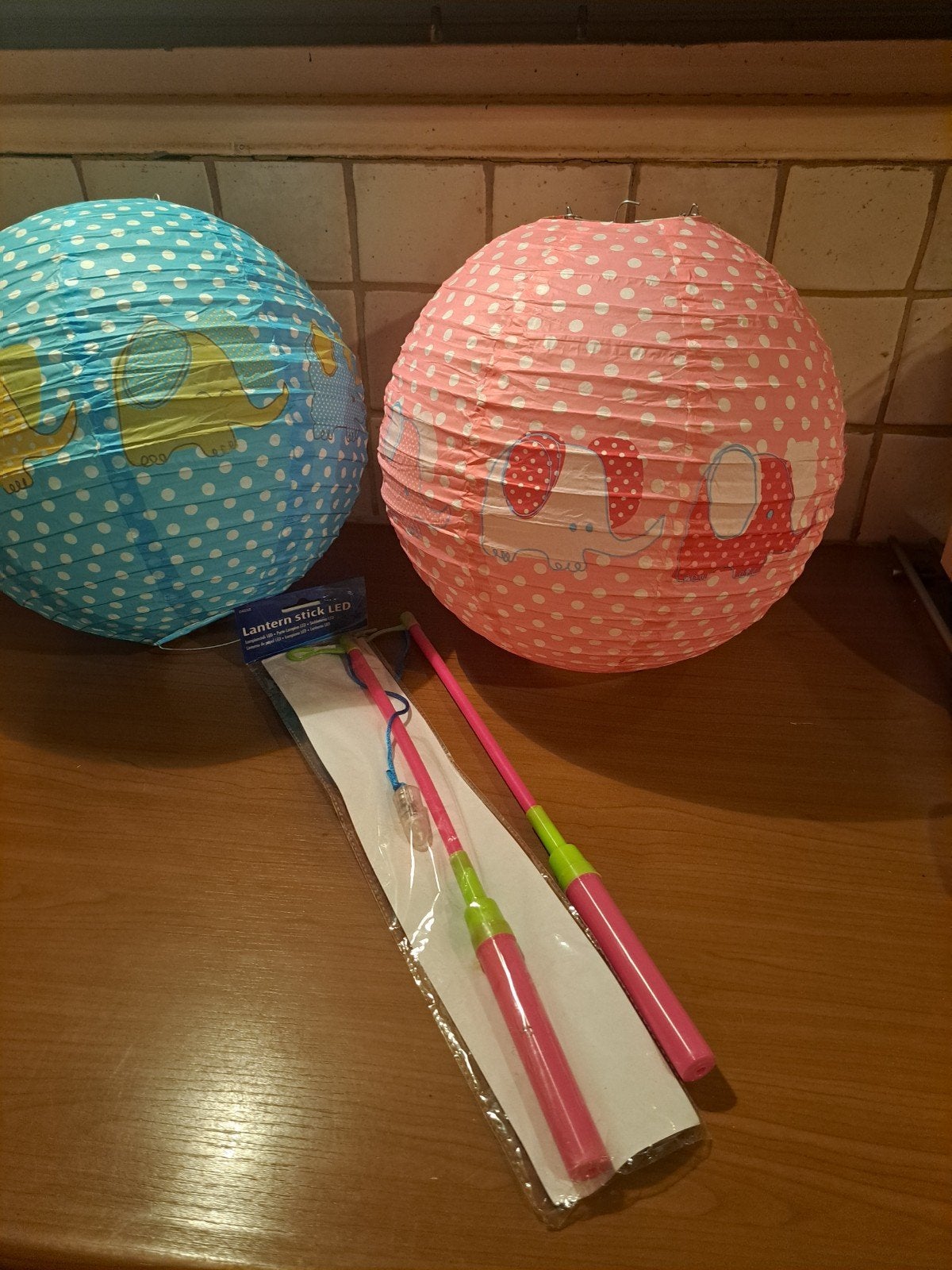 lampionnen met lampje, Ophalen of Verzenden