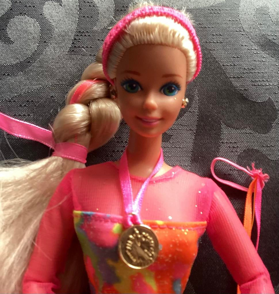 Vintage (Barbie), Gymnast Barbie, 1993 Mattel, #12127, Verzamelen, Ophalen of Verzenden, Zo goed als nieuw